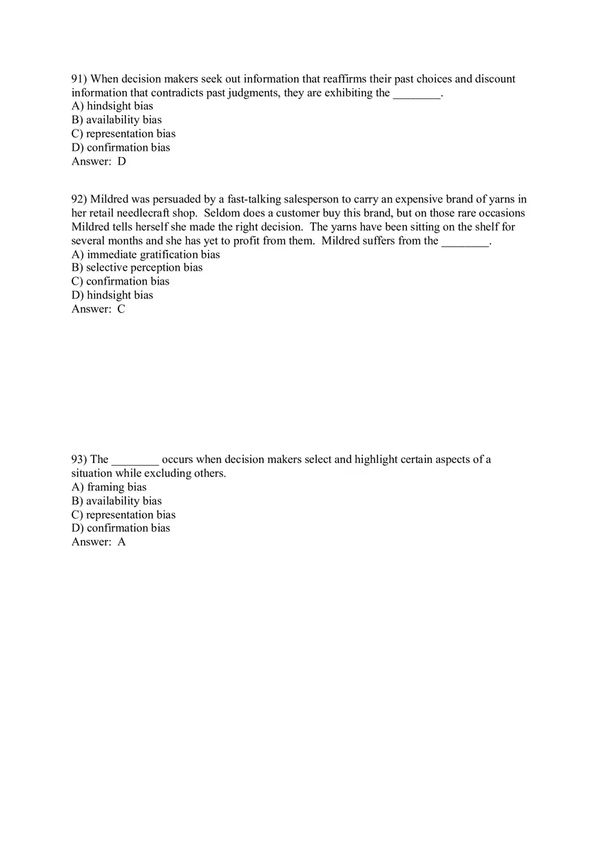 Managers as Decision Makers Part 3 - Page 4