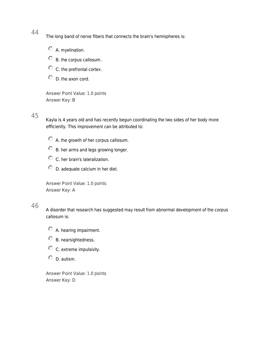 Early Childhood - Body and Mind Answers Part 2 - Page 7