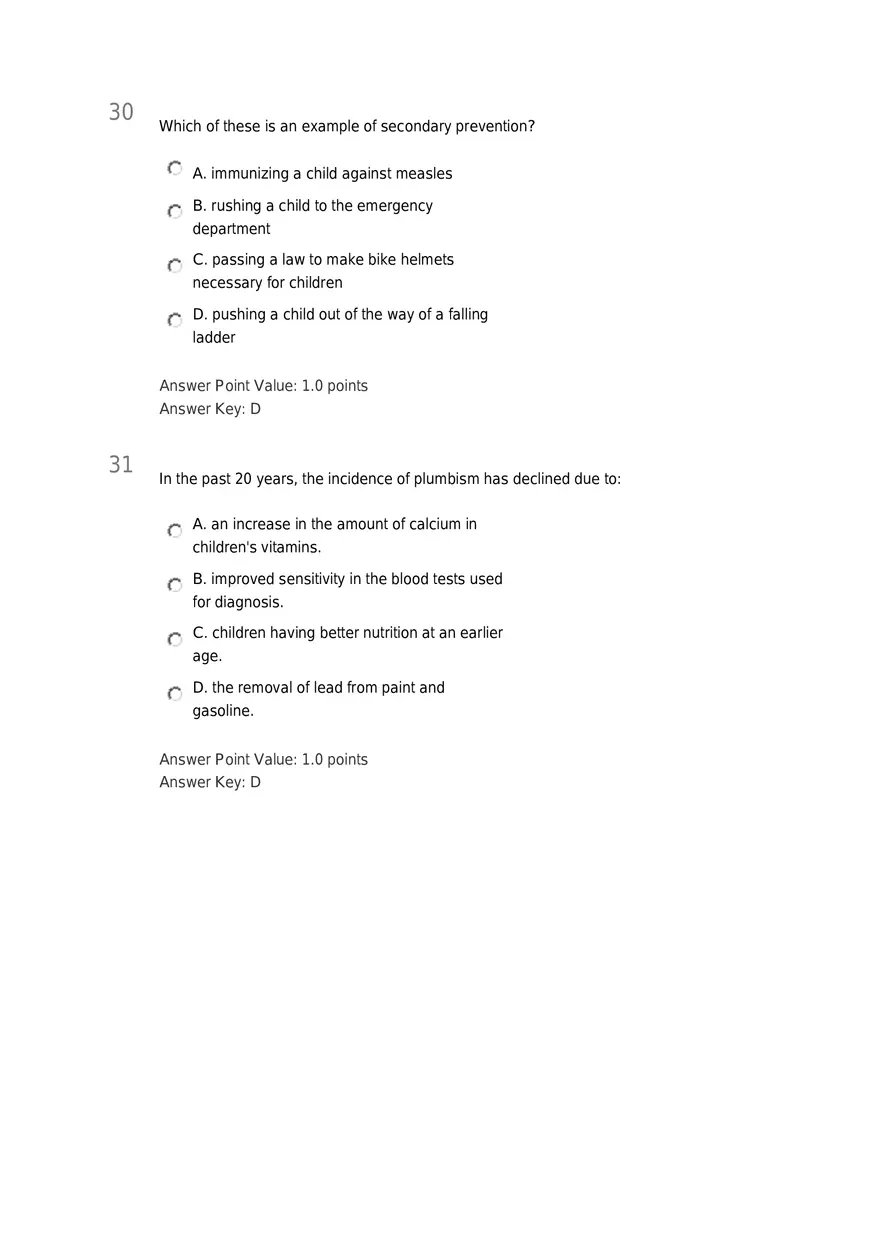 Early Childhood - Body and Mind Answers Part 2 - Page 2