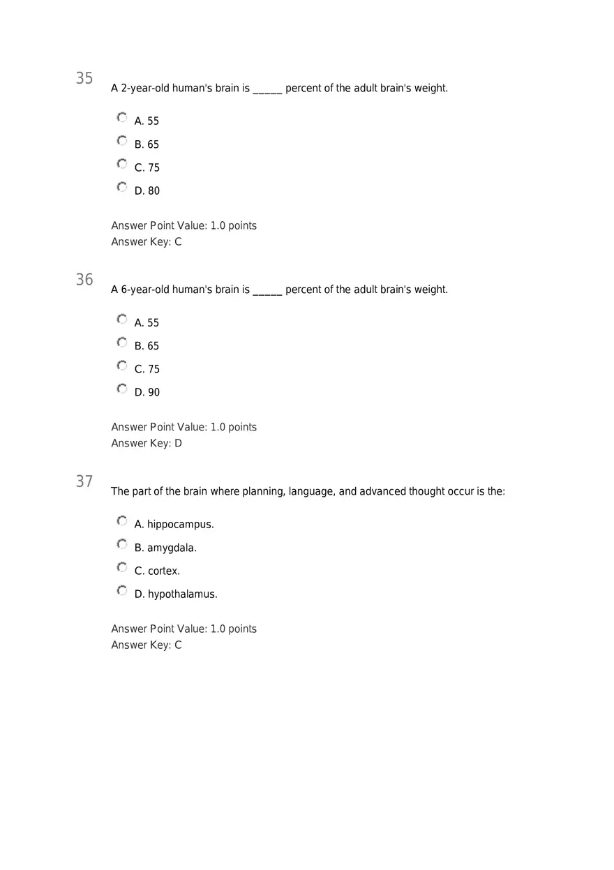 Early Childhood - Body and Mind Answers Part 2 - Page 4