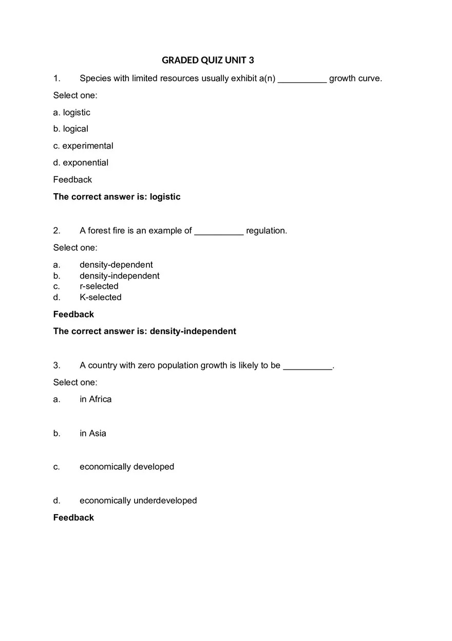 Graded Quiz Unit 3 - Page 1