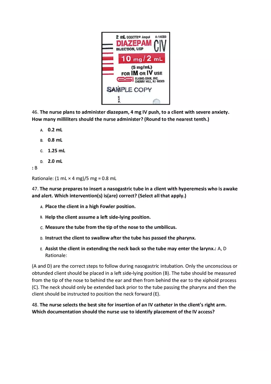 Fundamentals Of Nursing Modalities Practicum Answer Key Part 2 - Page 7