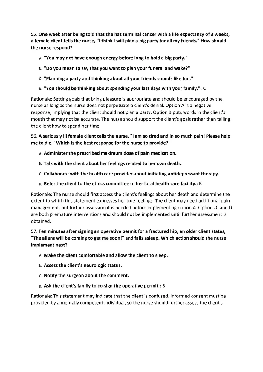 Fundamentals Of Nursing Modalities Practicum Answer Key Part 2 - Page 11