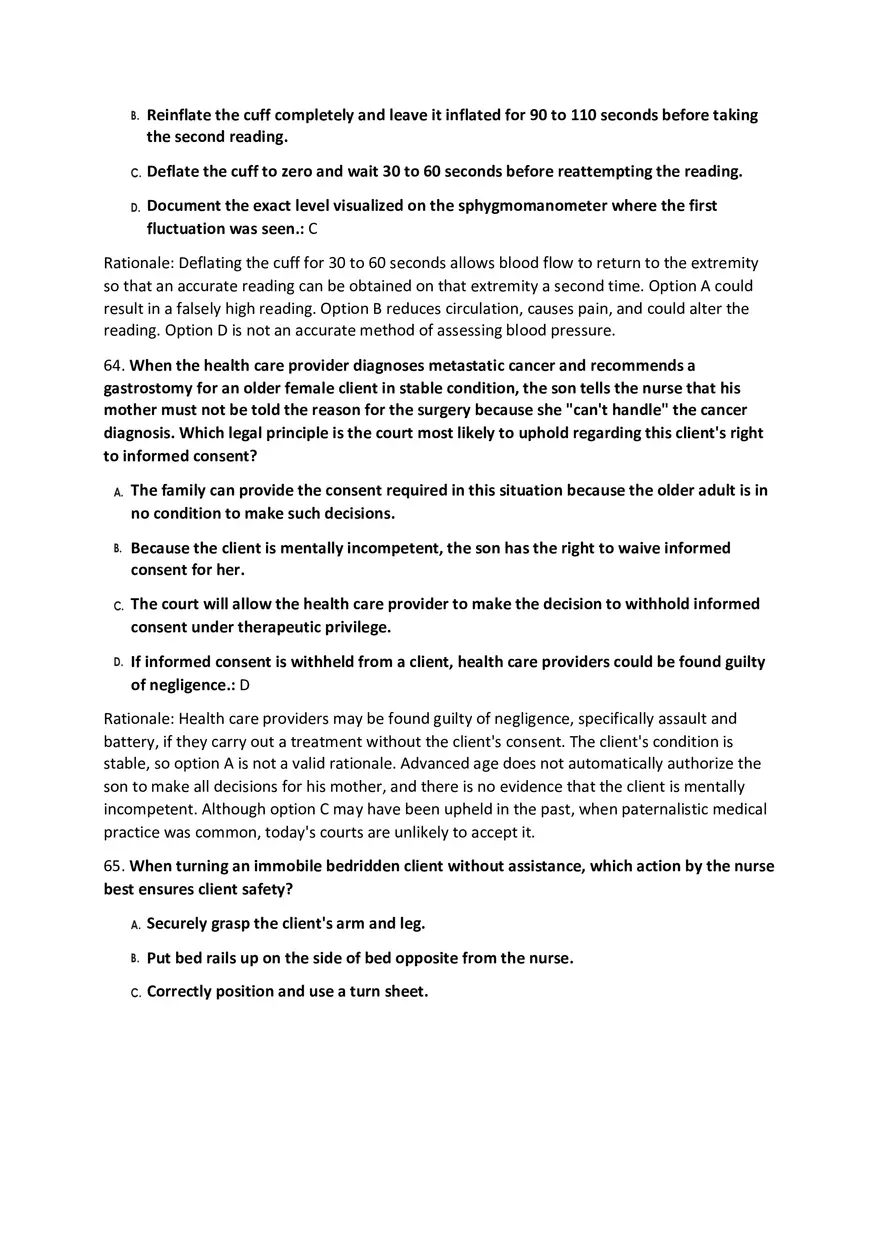 Fundamentals Of Nursing Modalities Practicum Answer Key Part 2 - Page 14