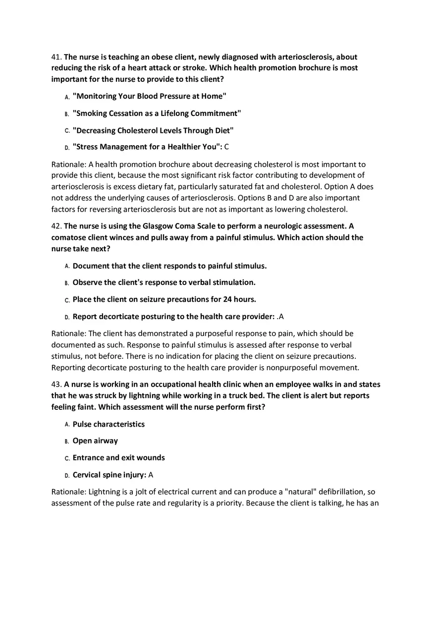 Fundamentals Of Nursing Modalities Practicum Answer Key Part 2 - Page 1