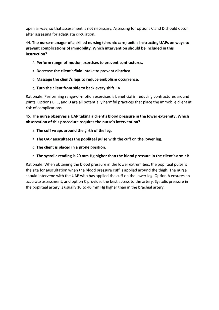 Fundamentals Of Nursing Modalities Practicum Answer Key Part 2 - Page 2