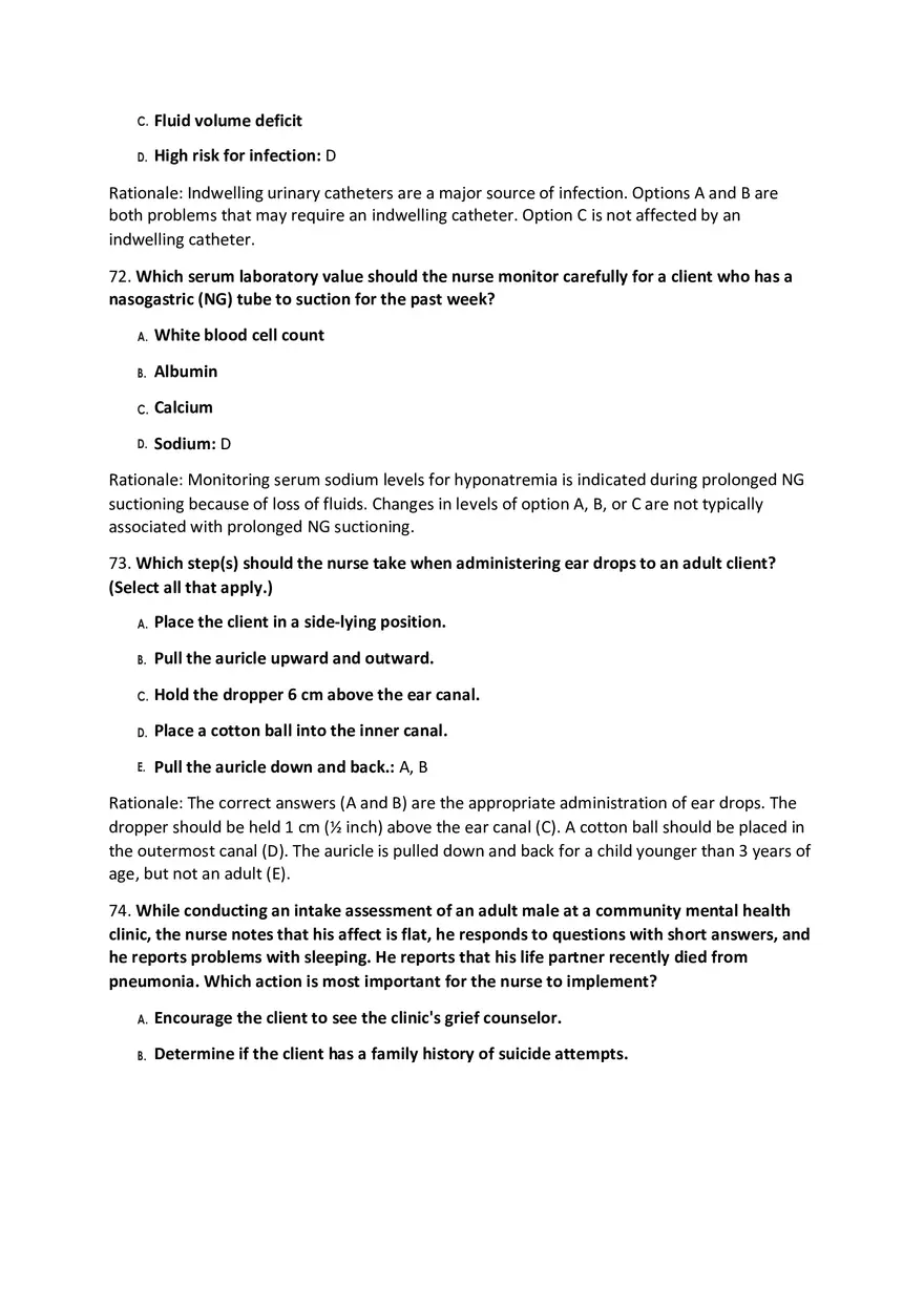 Fundamentals Of Nursing Modalities Practicum Answer Key Part 2 - Page 5