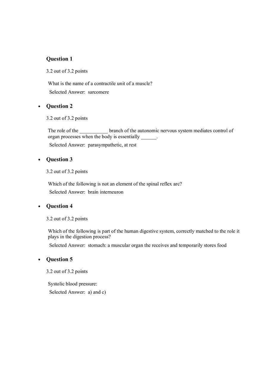 Principles of Biology Quiz 5 - Page 1