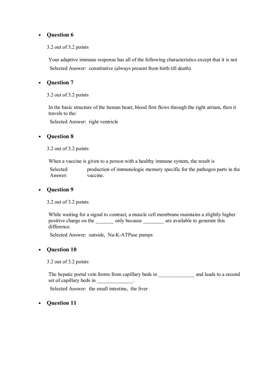 Principles of Biology Quiz 5 - Page 2