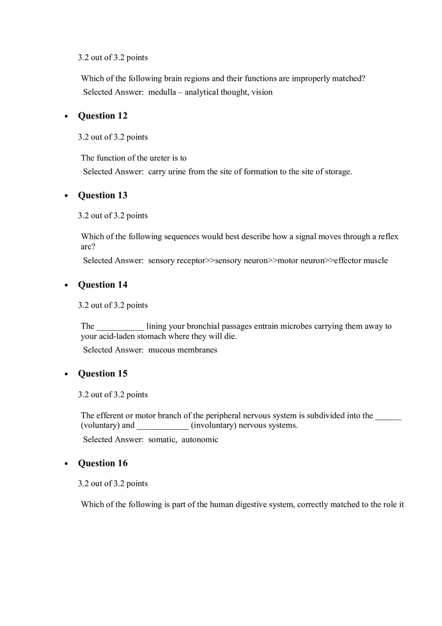 Principles of Biology Quiz 5 - Page 3