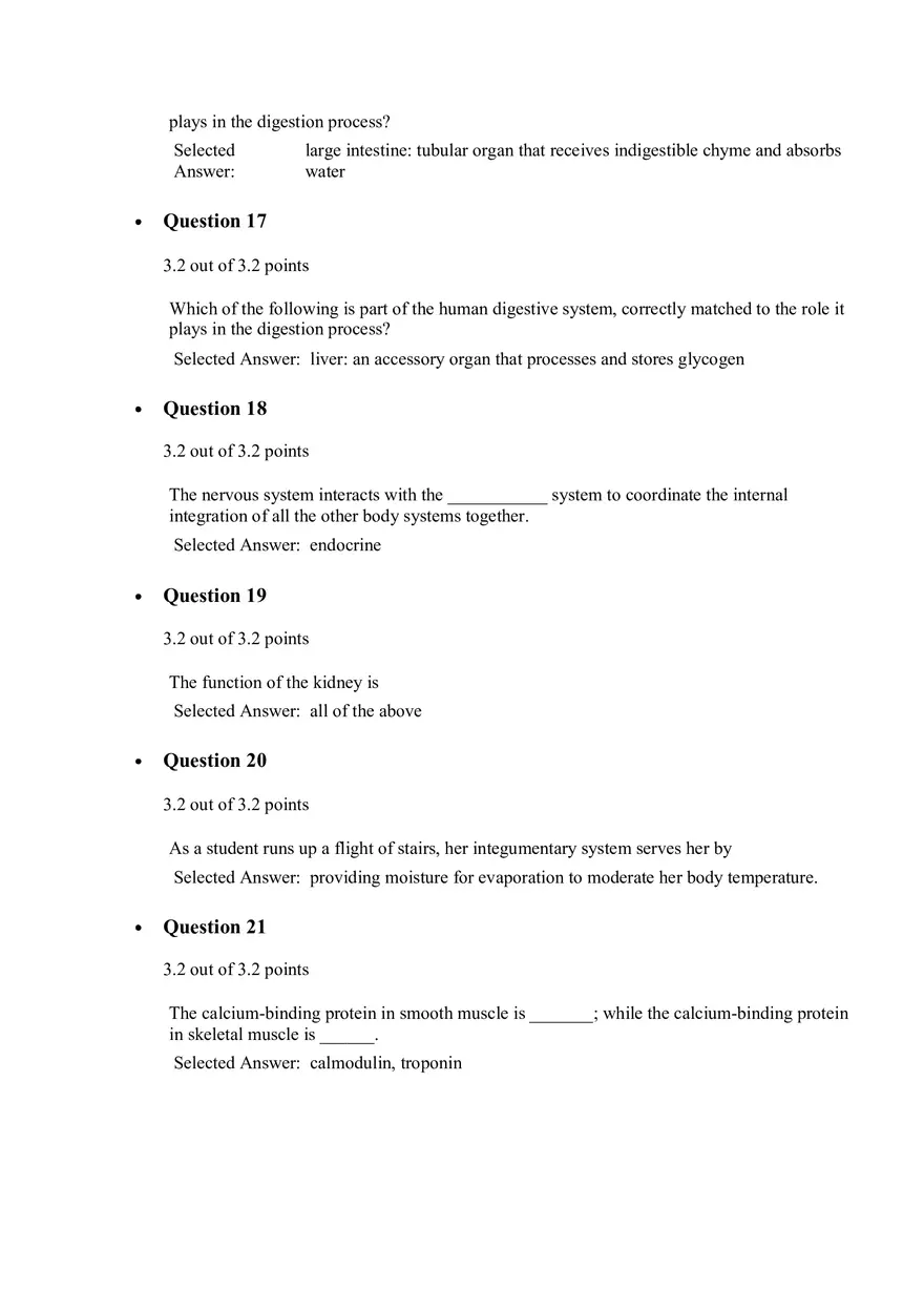 Principles of Biology Quiz 5 - Page 4