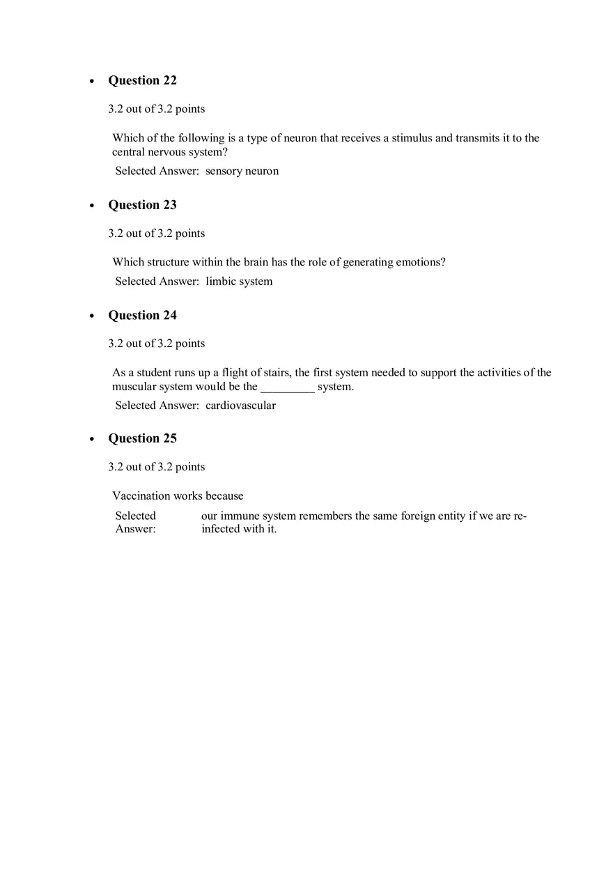 Principles of Biology Quiz 5 - Page 5