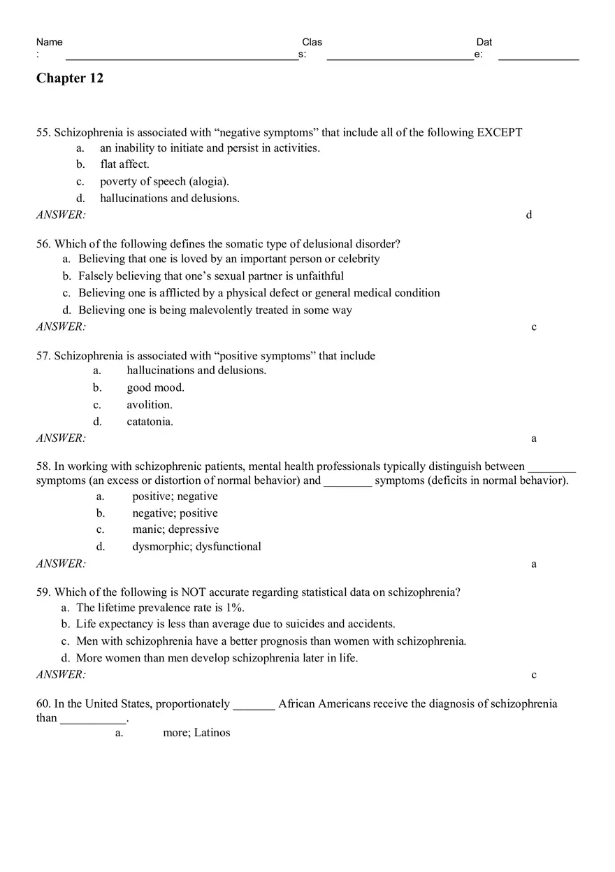 Nursing Medical Surgical Care of Adults Part 2 - Page 1