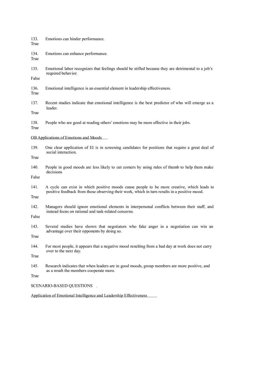 Emotions and Moods Answer Key - Page 7
