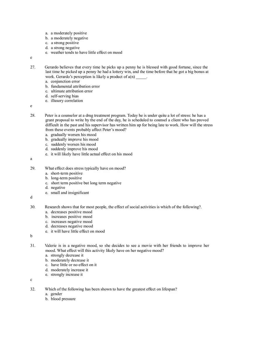 Emotions and Moods Answer Key - Page 13