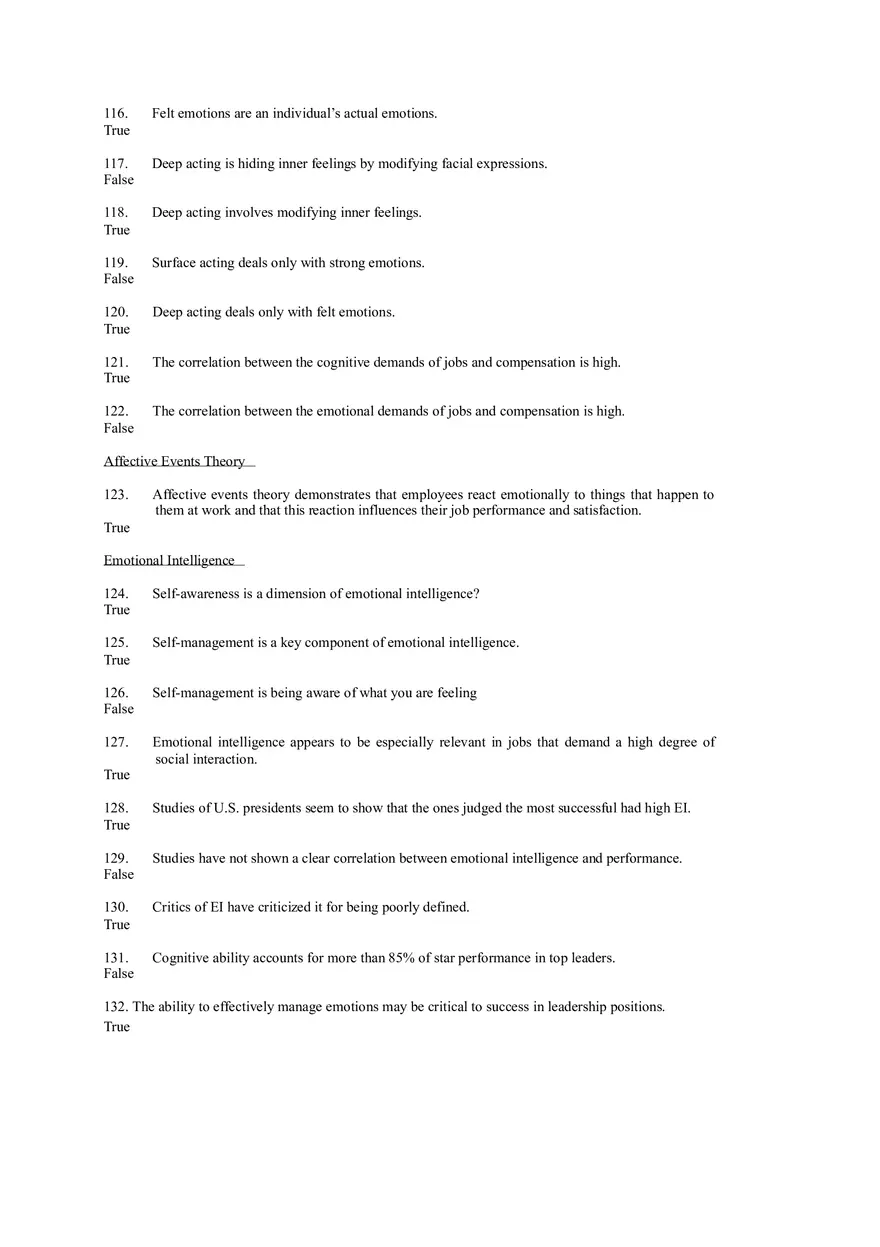 Emotions and Moods Answer Key - Page 6