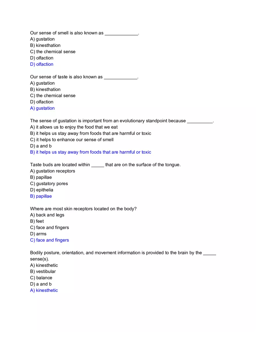Sensory Receptors Are - Page 4