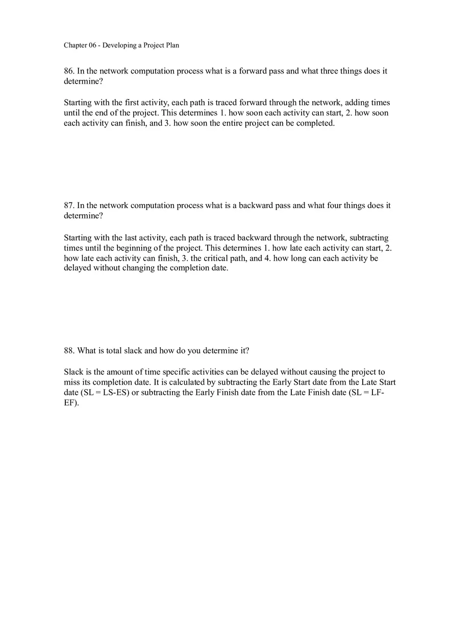 Chapter 06 - Developing a Project Plan Answer Key 3 - Page 7