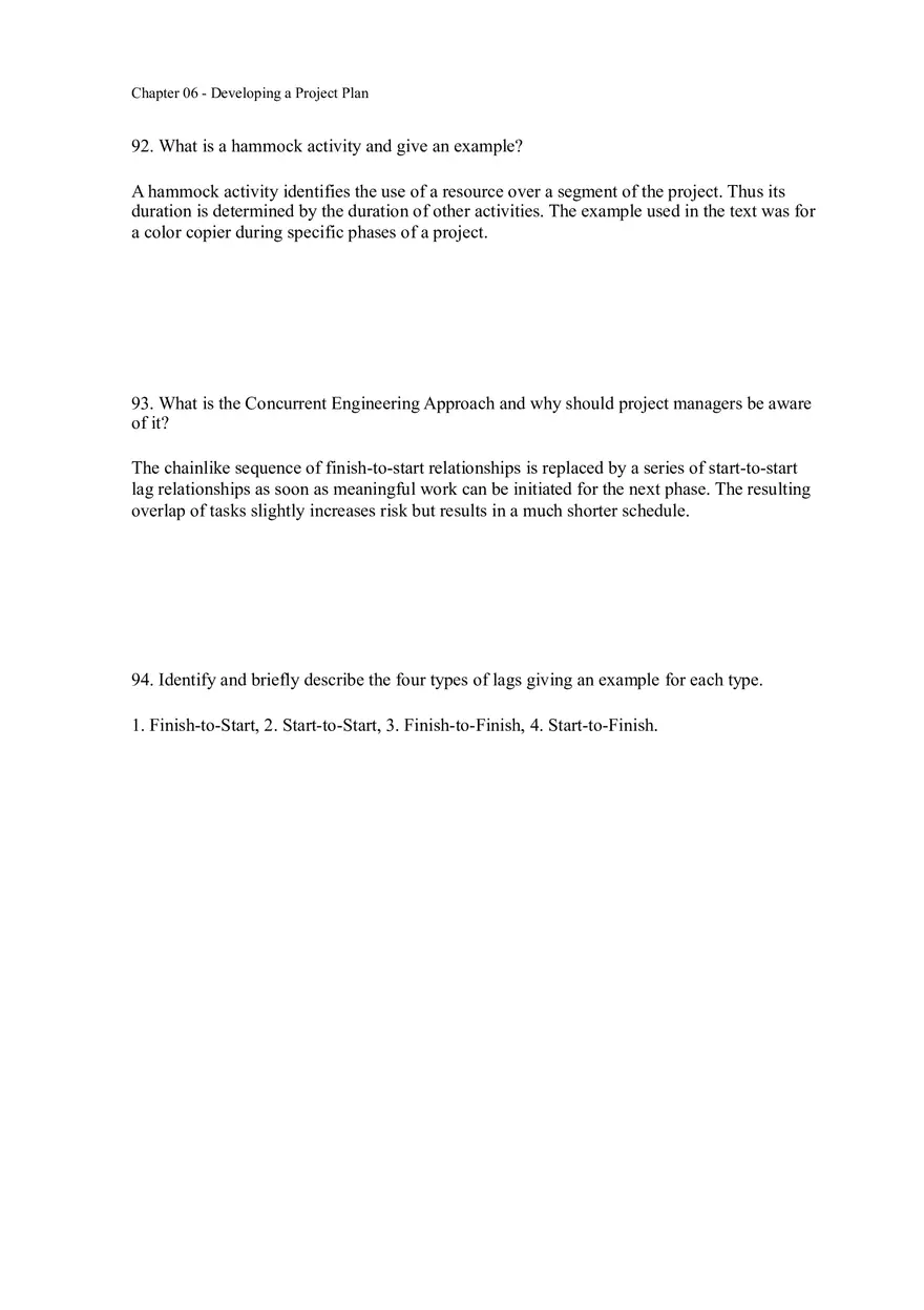 Chapter 06 - Developing a Project Plan Answer Key 3 - Page 9