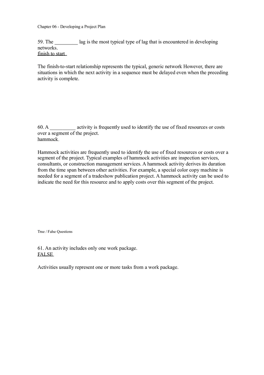 Chapter 06 - Developing a Project Plan Answer Key 3 - Page 13