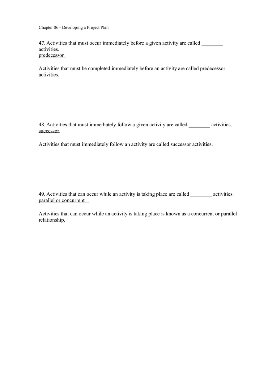 Chapter 06 - Developing a Project Plan Answer Key 3 - Page 2