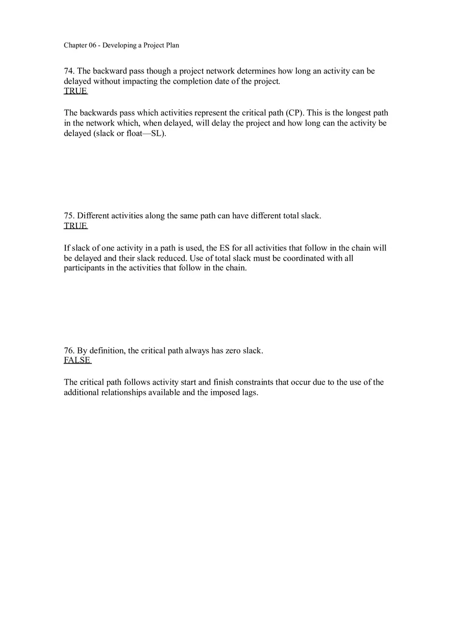 Chapter 06 - Developing a Project Plan Answer Key 3 - Page 3