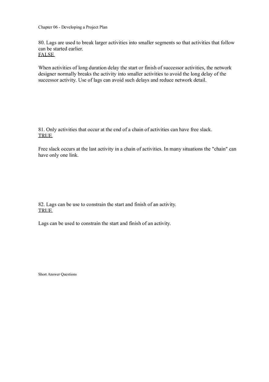 Chapter 06 - Developing a Project Plan Answer Key 3 - Page 5