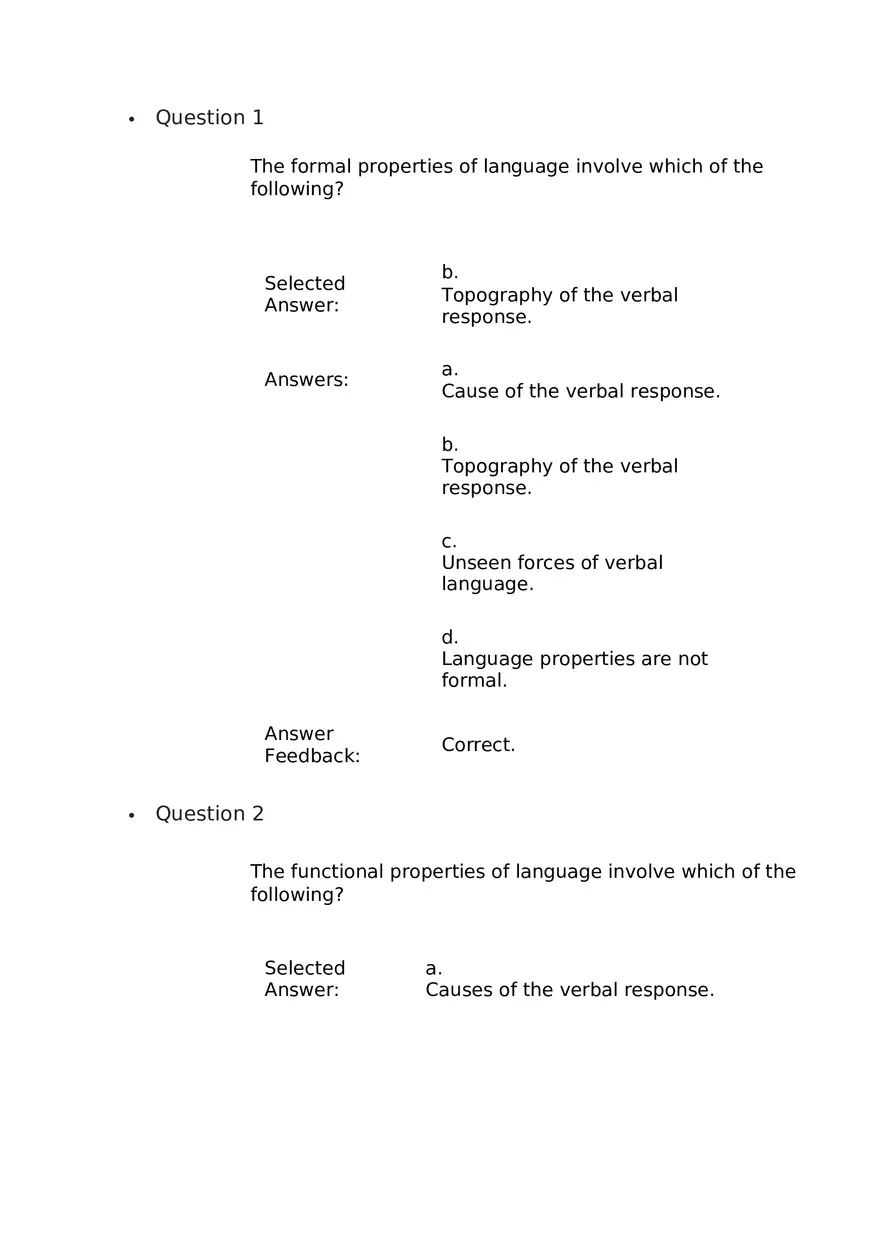 The Formal Properties of Language - Page 1