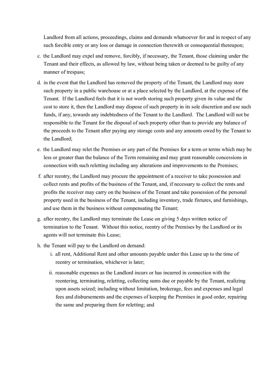 Sample Commercial Lease Agreement Part 2 - Page 3