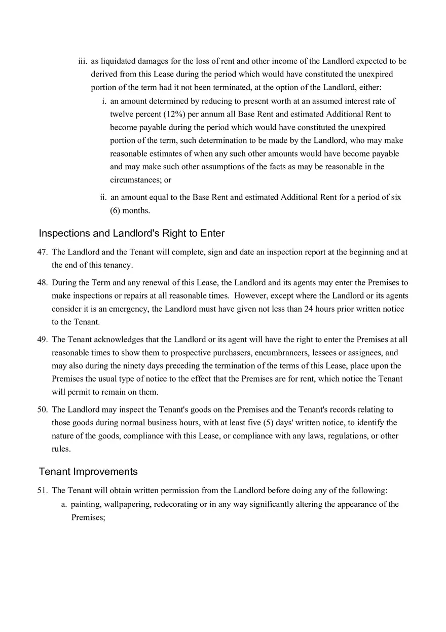Sample Commercial Lease Agreement Part 2 - Page 4