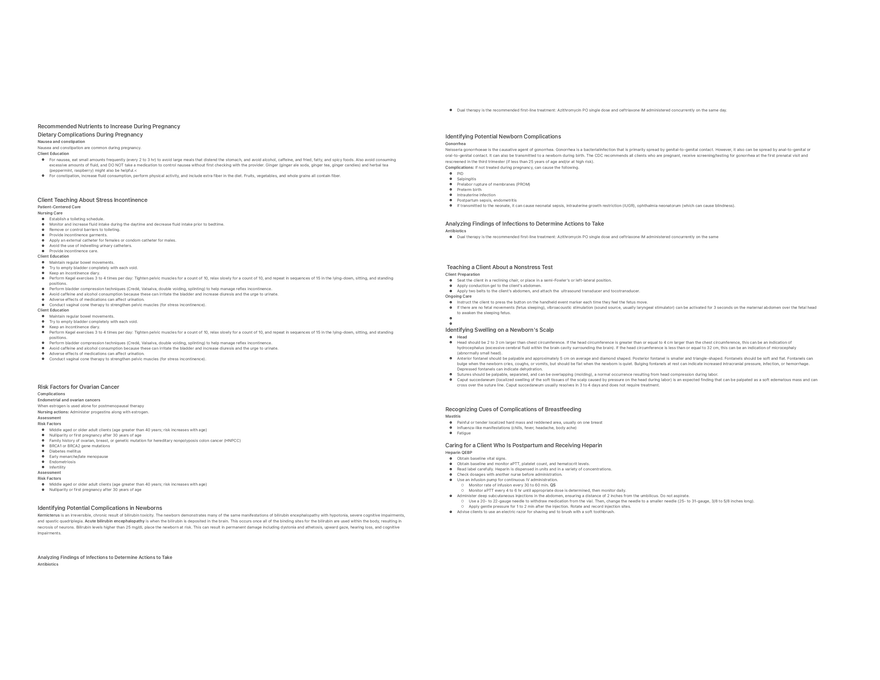 Recommended Nutrients to Increase During Pregnancy 2 - Page 1