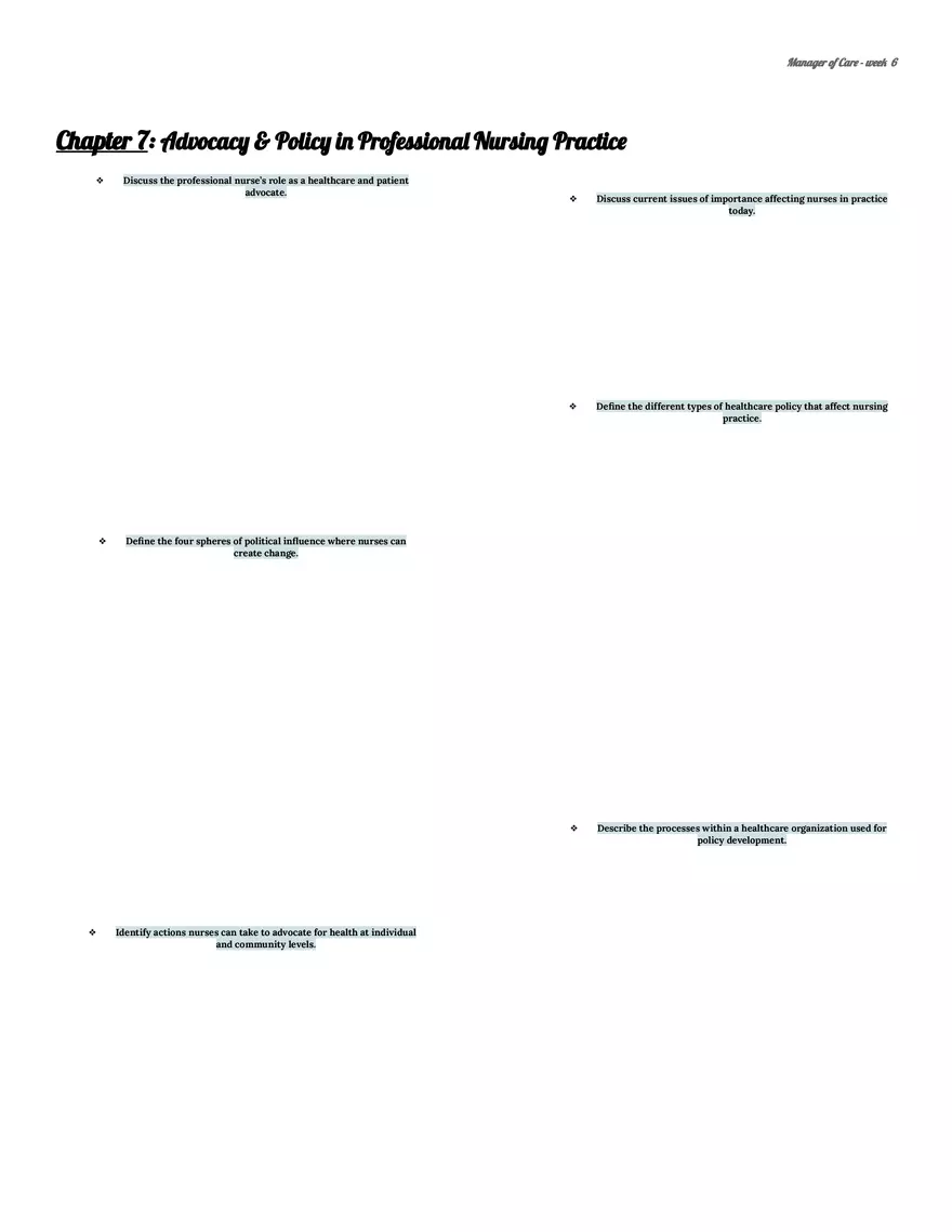 Manager of Care - Week 6 - Page 2