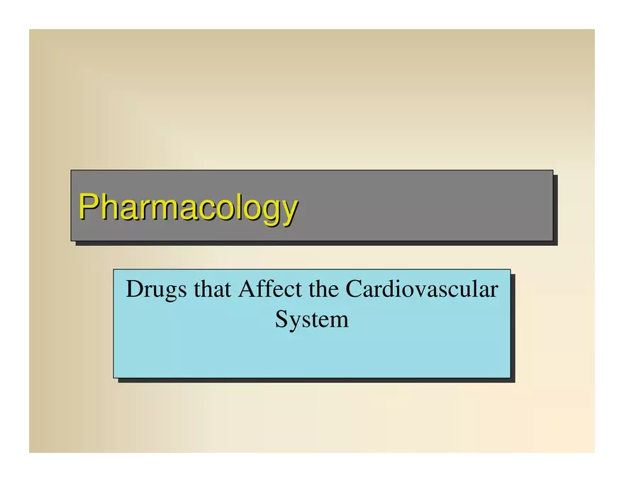 Affect the the Cardiovascular - Page 1