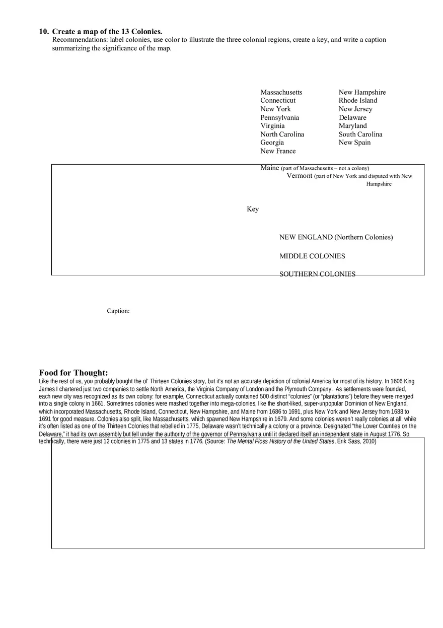 Guided Reading 13 Colonies - Page 10