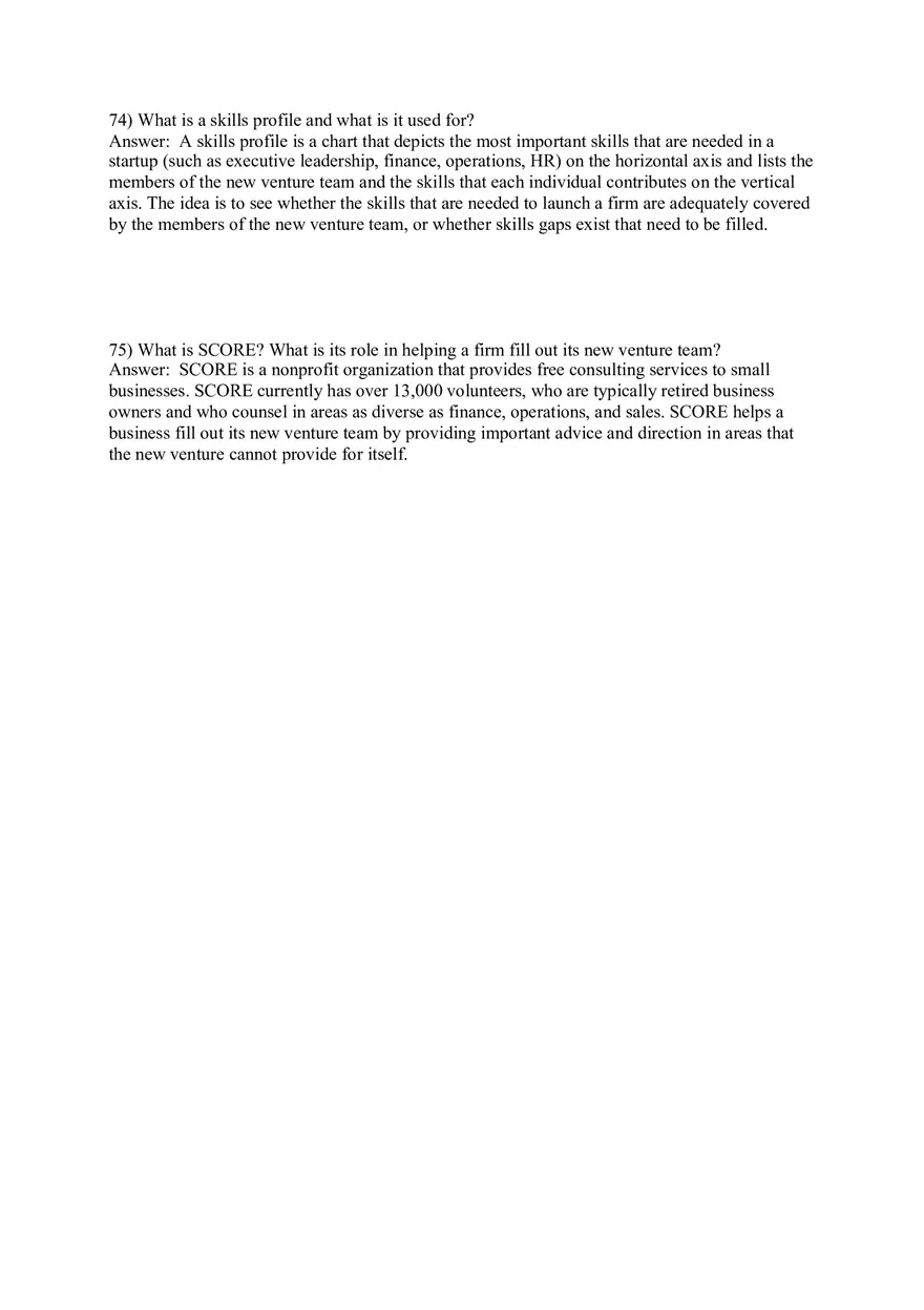 Building a New Venture Team Answer Key 2 - Page 3