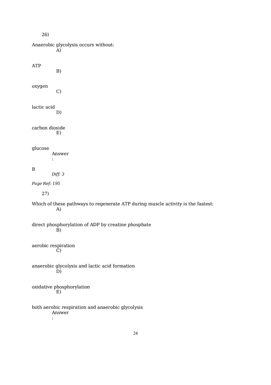 The Muscular System Questions and Answers (22-35) - Page 4