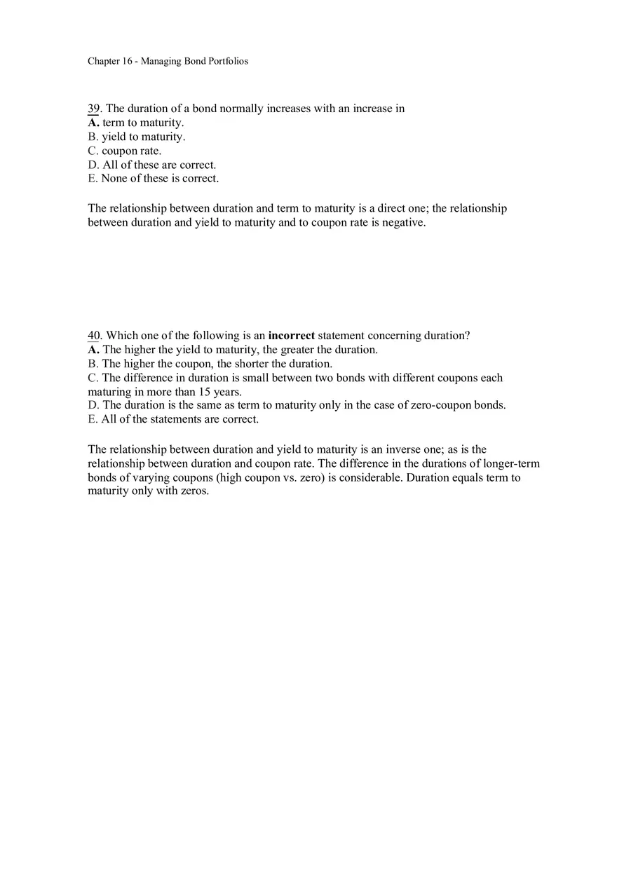 Managing Bond Portfolios Answer Key 2 - Page 10