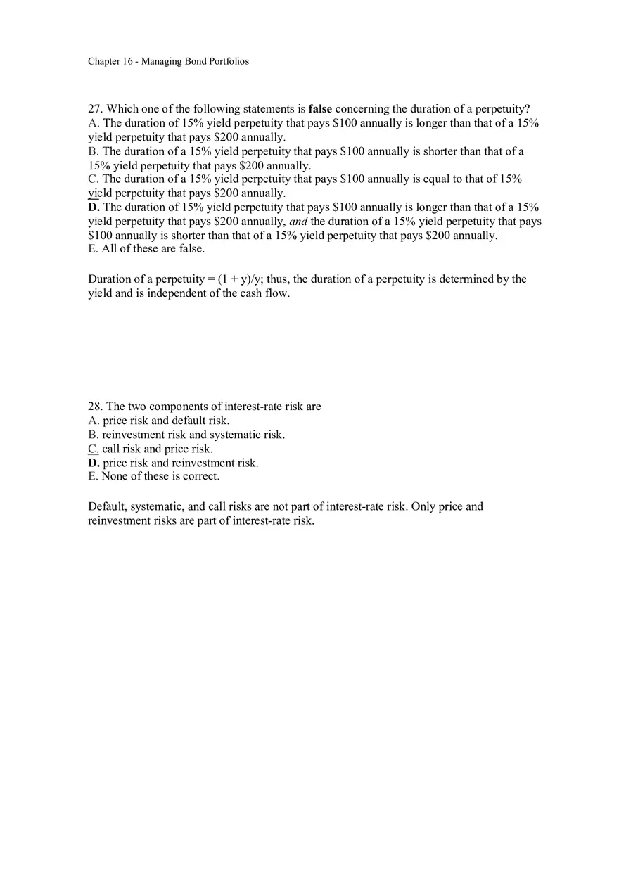 Managing Bond Portfolios Answer Key 2 - Page 4