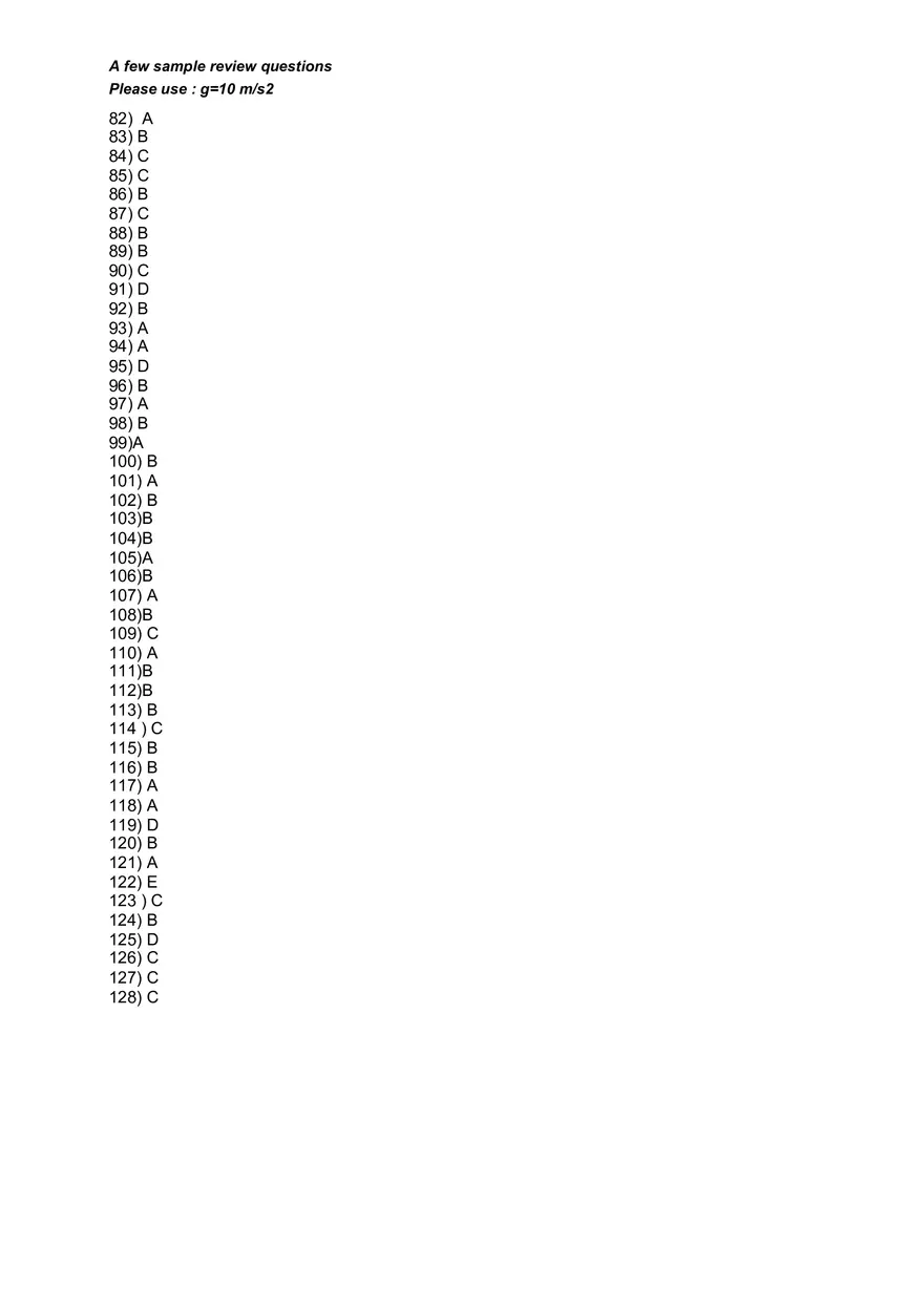 Basic Physics and Scientific Reasoning Quiz Answers - Page 13
