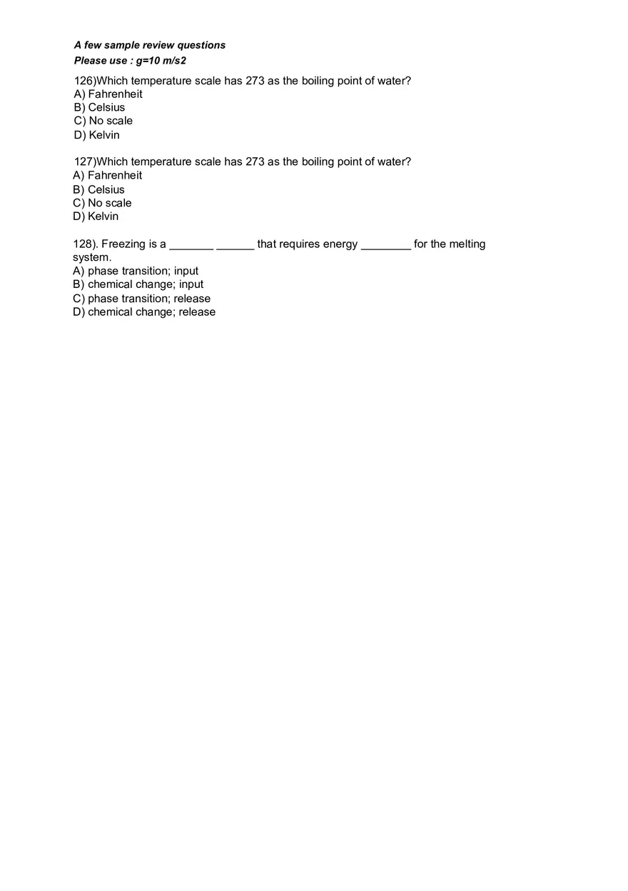 Basic Physics and Scientific Reasoning Quiz Answers - Page 14