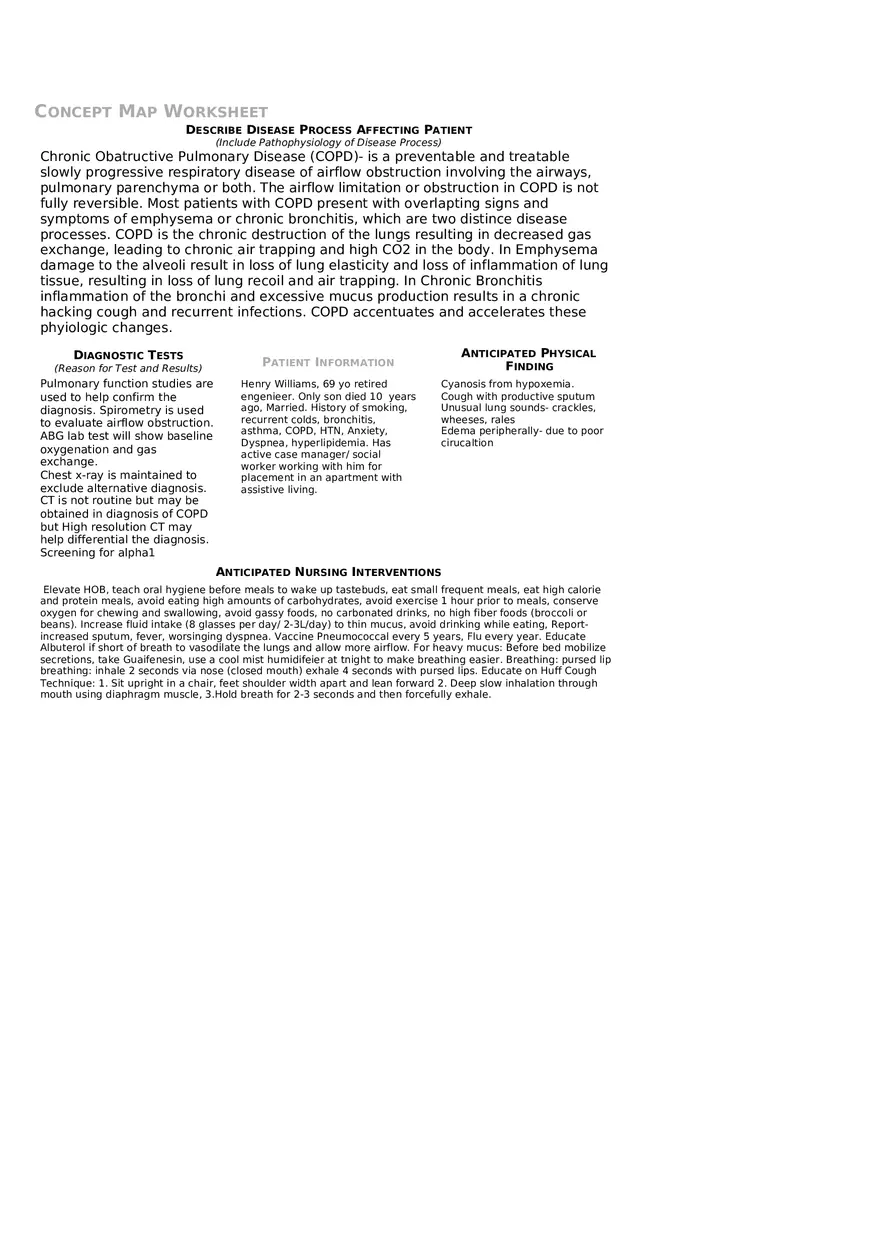 William Henry V Sim Clinical Packet With Answers - Page 11