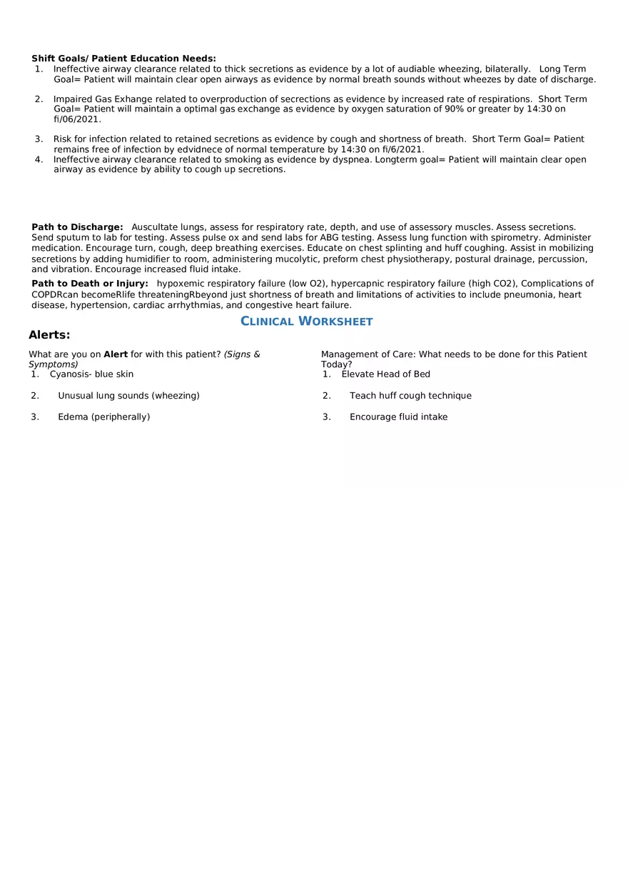 William Henry V Sim Clinical Packet With Answers - Page 4