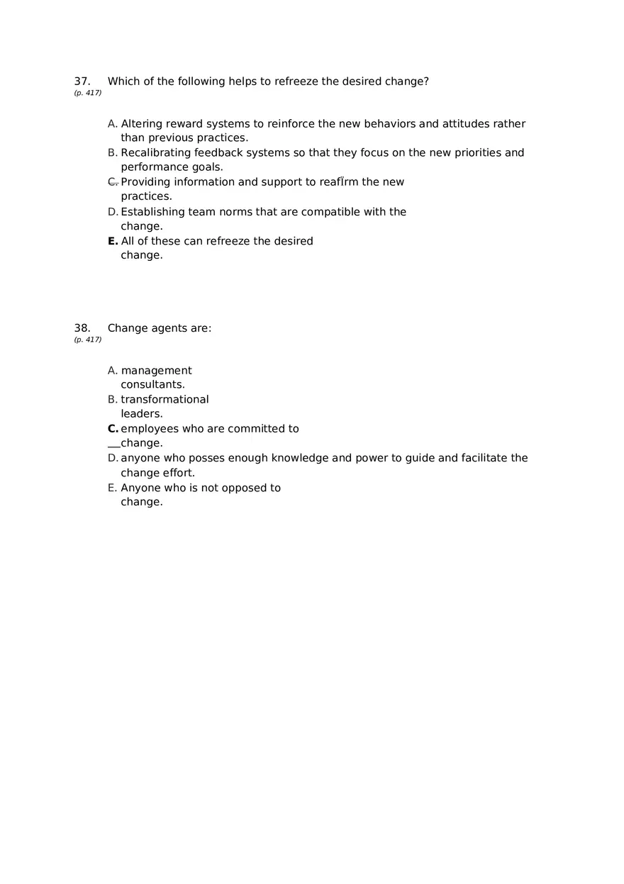 Chapter 15 Organizational Change Answer Key 2 - Page 9