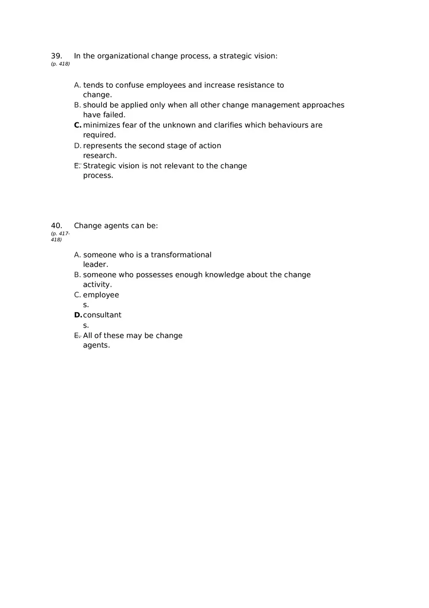 Chapter 15 Organizational Change Answer Key 2 - Page 10