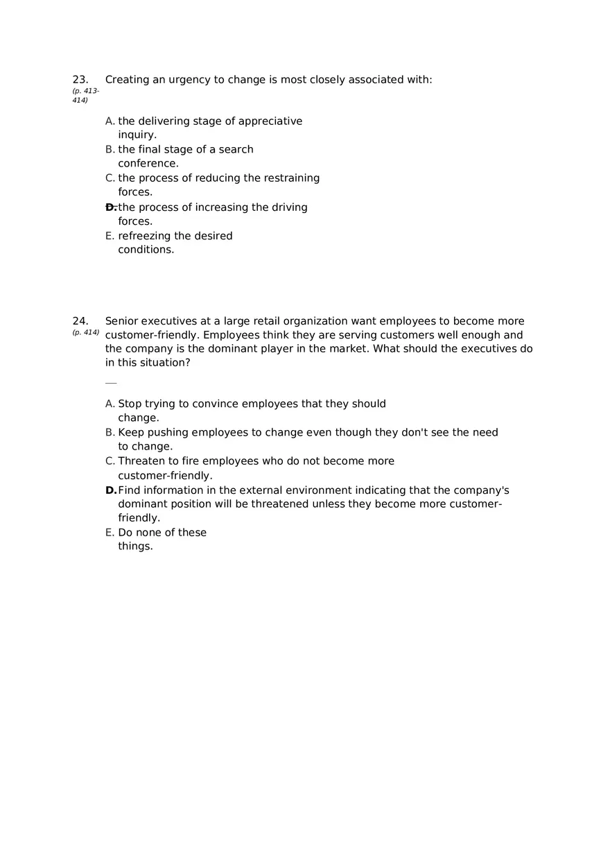 Chapter 15 Organizational Change Answer Key 2 - Page 2