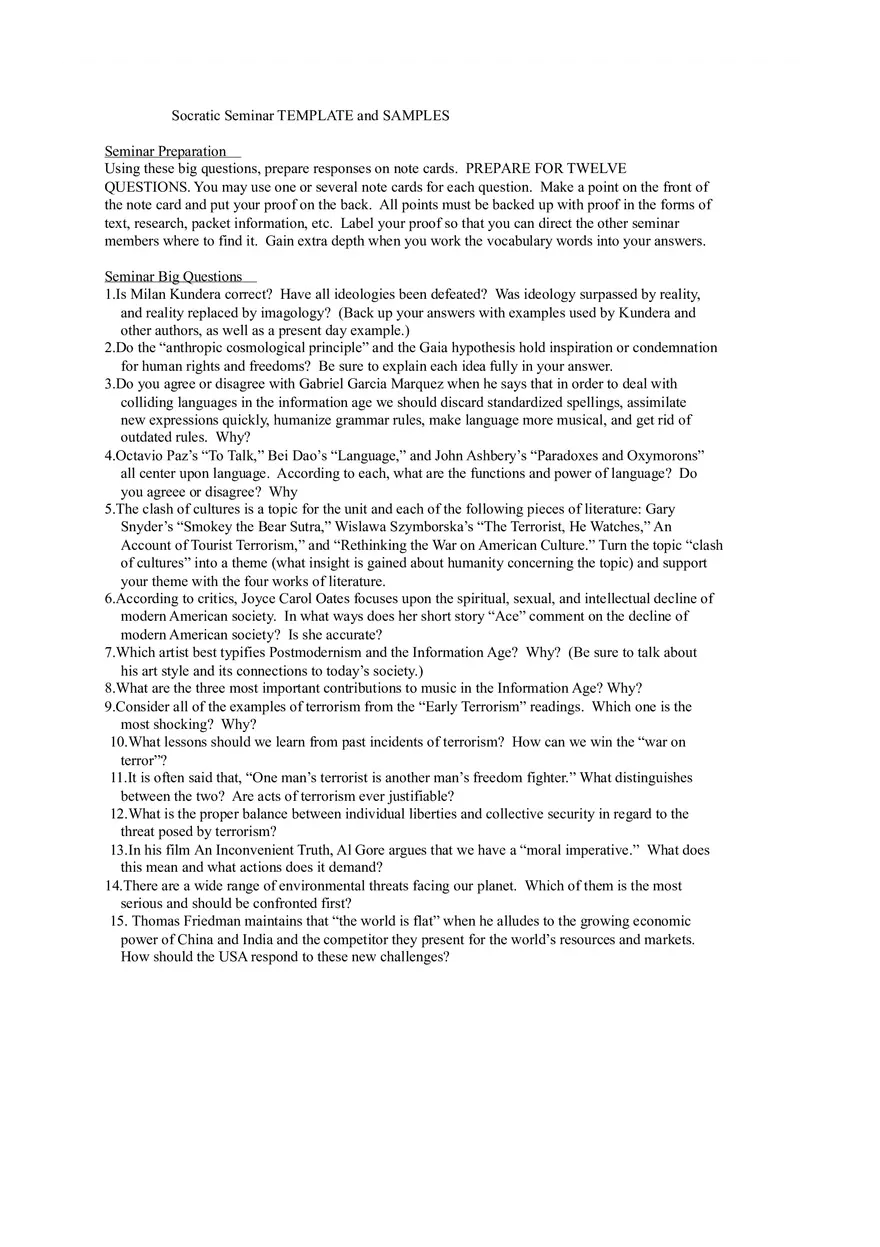 Socratic Seminar Template and Samples - Page 7
