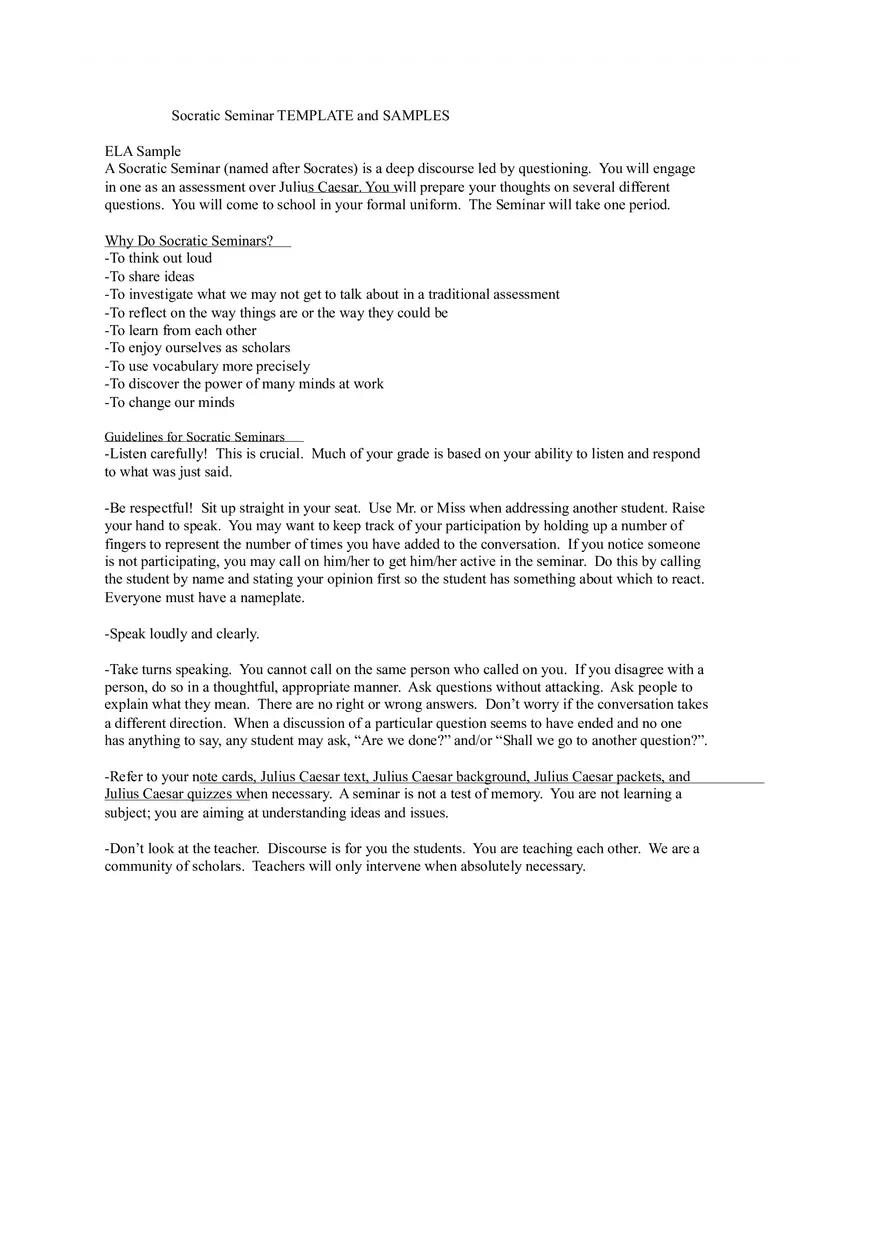 Socratic Seminar Template and Samples - Page 4