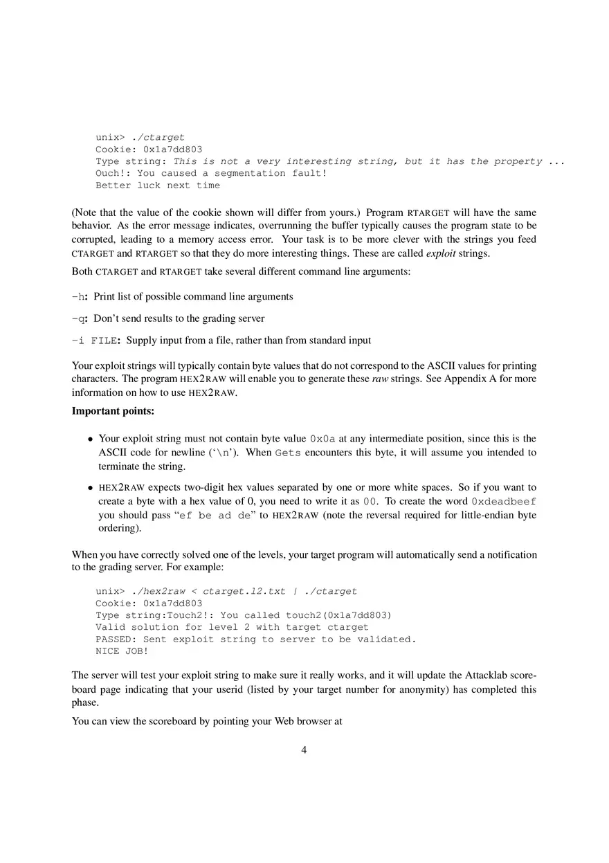 The Attack Lab Understanding Buffer Overflow Bugs - Page 8