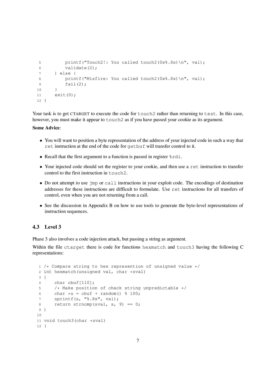 The Attack Lab Understanding Buffer Overflow Bugs - Page 11
