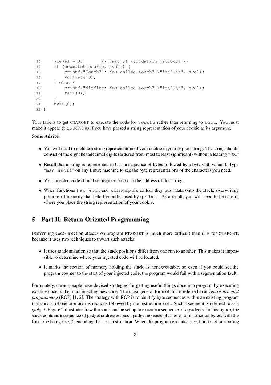 The Attack Lab Understanding Buffer Overflow Bugs - Page 12